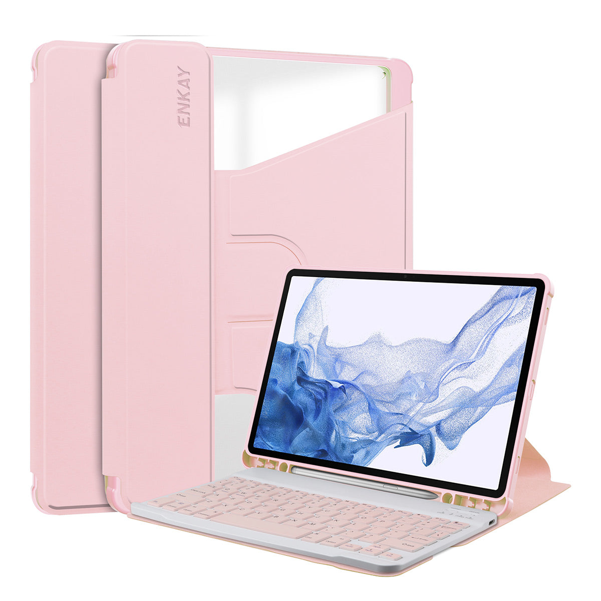 ENKAY HAT PRINCE For Samsung Galaxy Tab S9 PU Leather TPU Tablet Case Rotating Stand Smart Cover with Detachable Keyboard ENKAY HAT PRINCE For Samsung Galaxy Tab S9 PU Leather TPU Tablet Case Rotating Stand Smart Cover with Detachable Keyboard